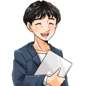 中原利秀の似顔絵イラスト